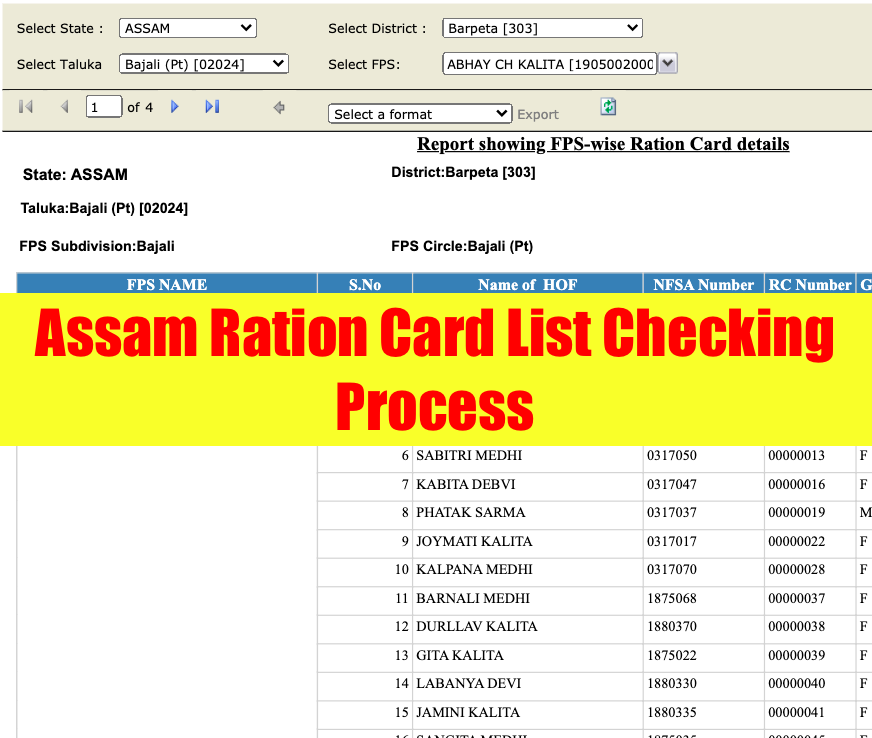 assam ration card list 2022 - download the card