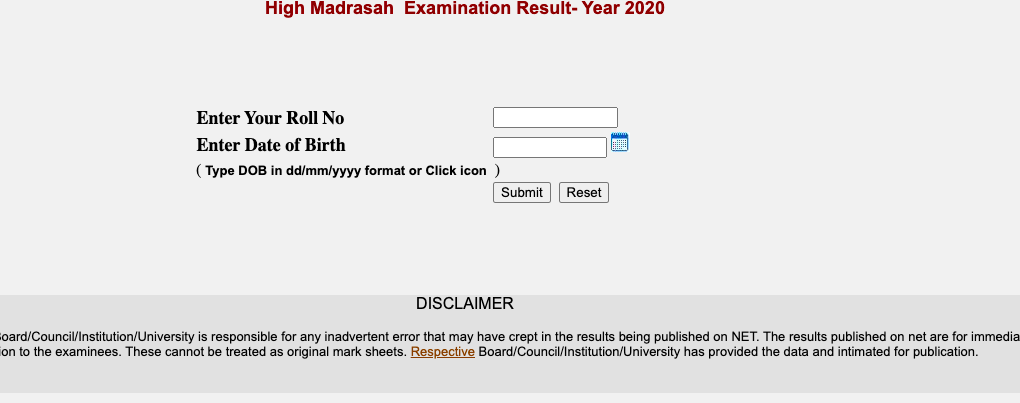 result checking window at wbresults.nic.in website for class X & class XII result 2023