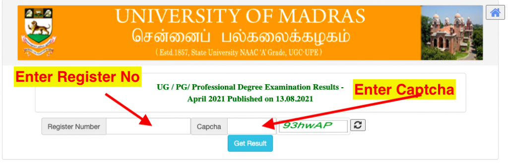 madras university april 2022 result checking links