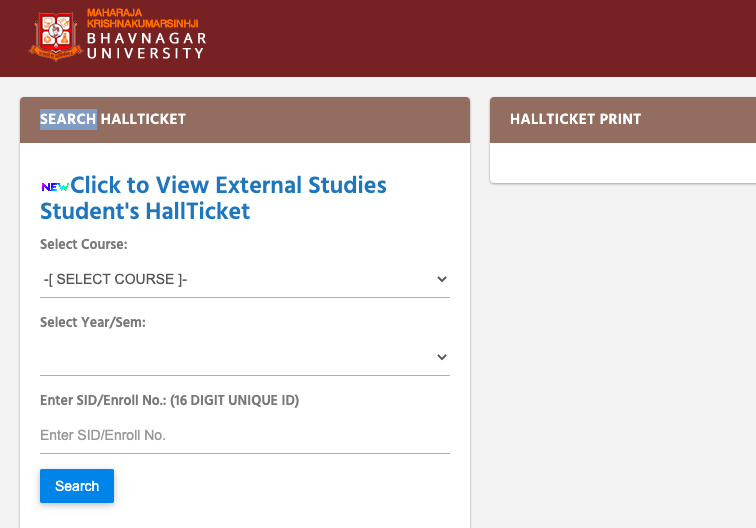 bhavnagar university exam hall ticket 2023 - download external & regular exam mkbhavuni.edu.in