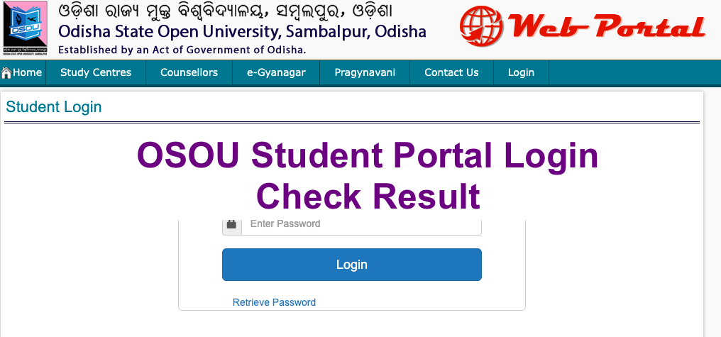 osou student portal result webportal.osou.ac.in 2022