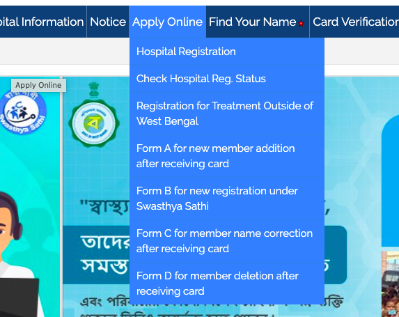 swasthya sathi form download from official website www.swasthyasathi.gov.in.