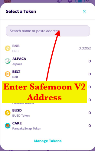 enter safemoon v2 wallet contract address