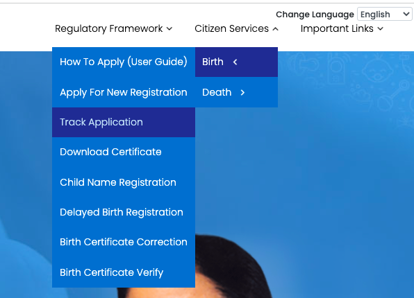 wb birth certificate application track - check current status 2023
