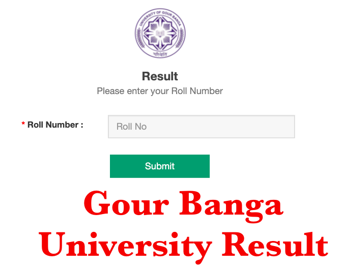 ugbexam.net result check online 2022 gour banga university