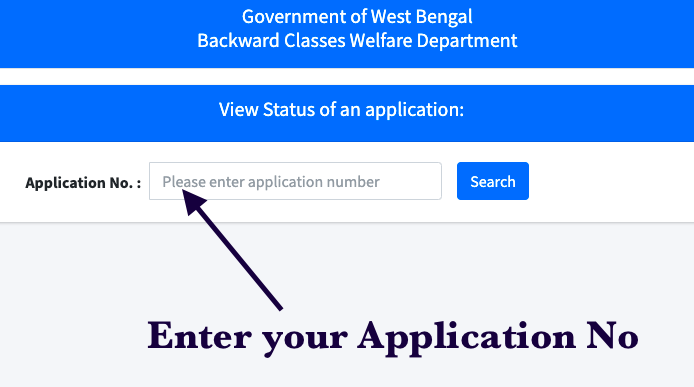 wb caste certificate application status check online with application number