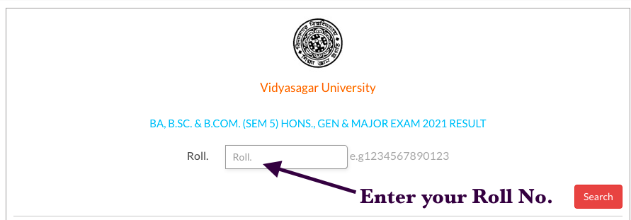vidyasagar university exam result 2022 check online for ug 1st 3rd 5th sem pg