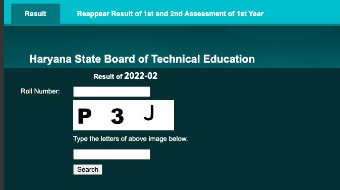 hsbte february 2022 diploma results - check reappear result of 1st and 2nd assessment of 1st year exam