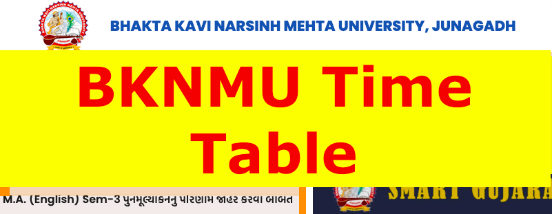 bknmu.edu.in time table download - check exam date