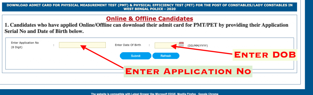 wbp wireless supervisor technical grade 2 physical test admit card download wbprb.applythrunet.co.in