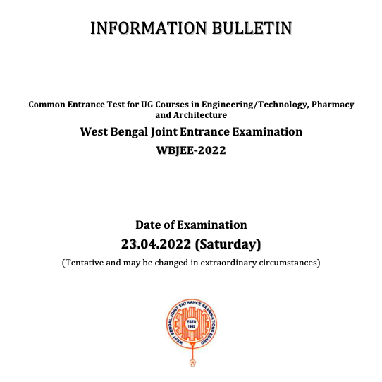 wb joint entrance exam 2023 notification
