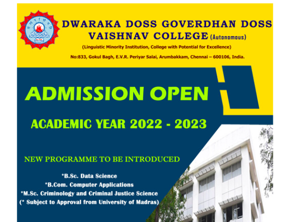 dg vaishnav college admission 2022 merit list, download selection list