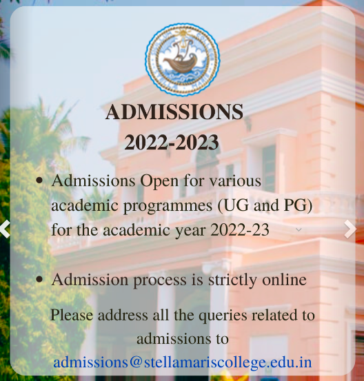 stella maris college online admission form 2023-24 released now - merit selection list to be published soon