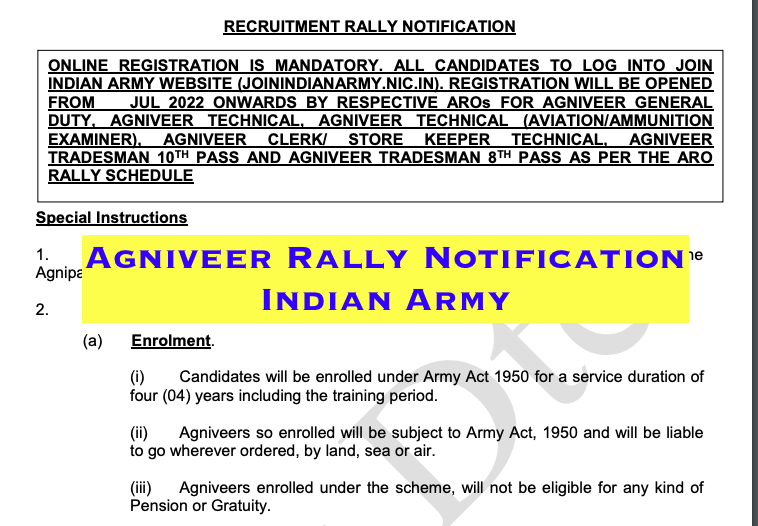 indian army agneepath agniveer scheme recruitment notification 2022 - apply online