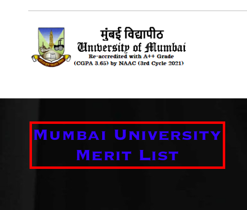 mumbai university ug merit list 2022 download first cut off