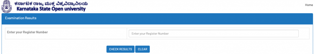 enter register number of KSOU to check results online 2022 at ksoumysuru.ac.in