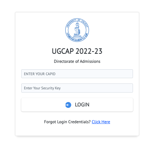 calicut university ug 1st allotment 2022 download first ugcap list uoc.ac.in
