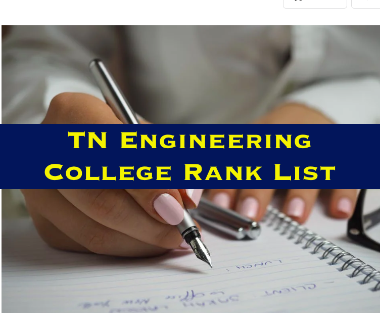 tn engineering college rank list 2022 download pdf tamil nadu