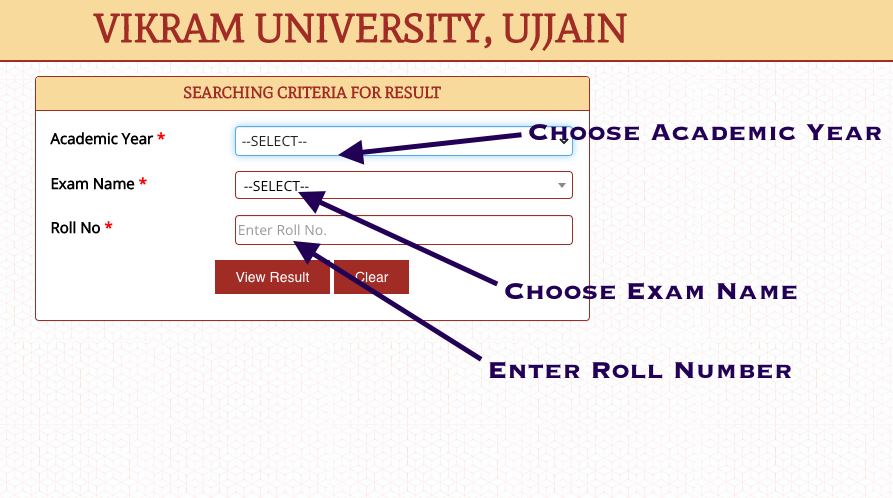 vikram university result 2023 check online vikram.mponline.gov.in ba bsc bcom 1st 2nd 3rd year results