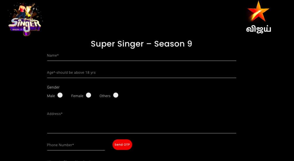 star vijay tv super singer audition season 9 - check online 2024, registration link