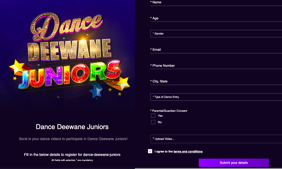 dance deewane junior audition 2024 online application form fill up link for registration