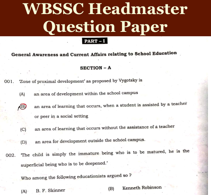 wbssc head master previous year question paper download pdf - west bengal ssc hm
