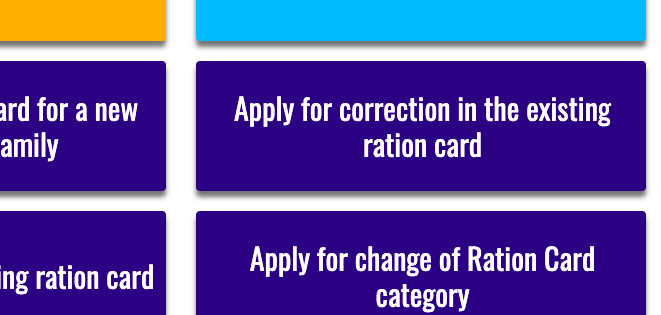 existing ration card correction form online apply 2022