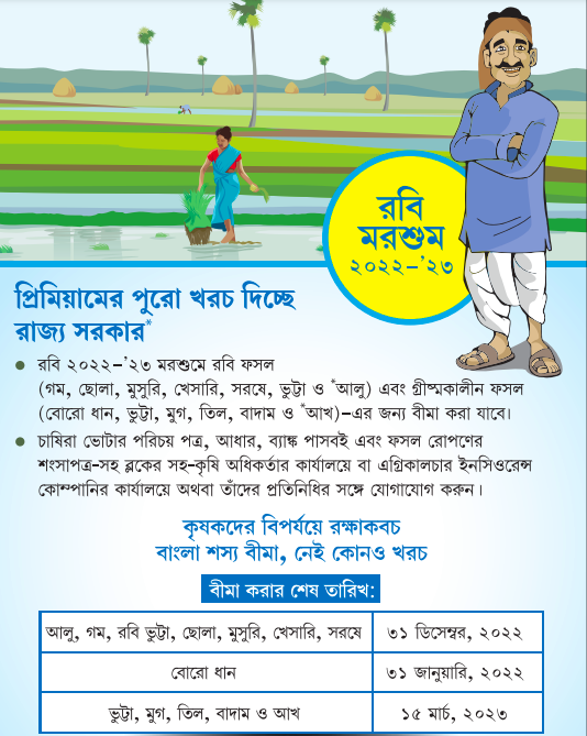 bangla shashya bima 2023 insurance scheme for rabi crops