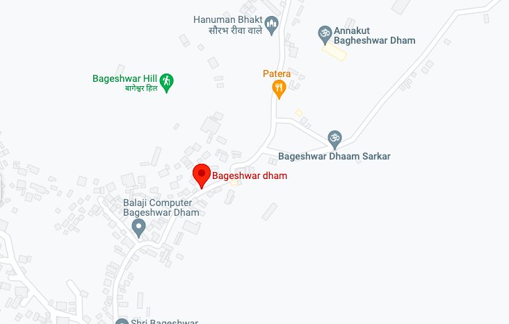 bageshwar dham token online booking map, location 2023