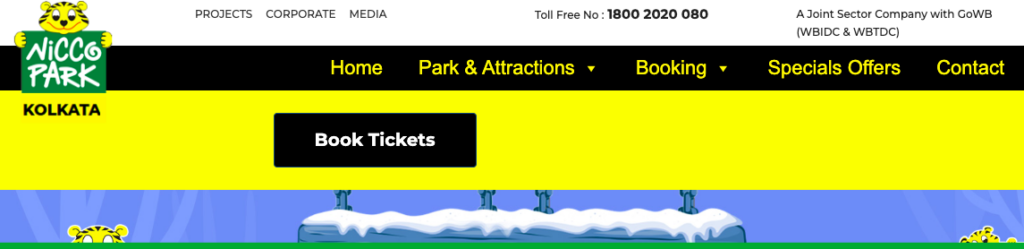 nicco park ticket booking online process 2023