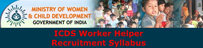 icds worker and helper syllabus 2023 download pdf