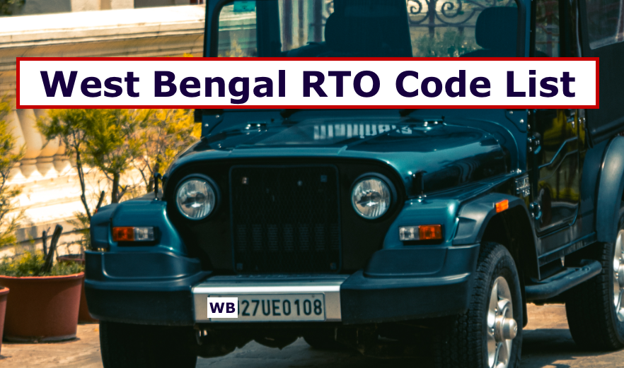 west bengal rto code list - check all district 2024