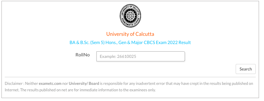 cu b.a, b.sc, b.com exam result link 2023