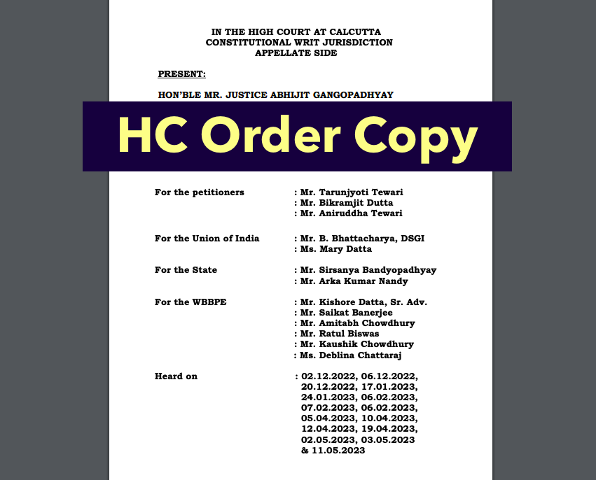 calcutta hc order copy 36000 teacher