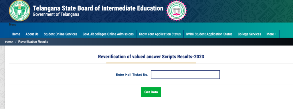 ts inter reverification results check online - recounting exam result @ tsbie.cgg.gov.in 2023