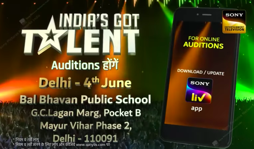 indias got talent audition 2024 date, location