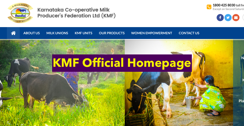 kmfnandini.coop official website for milk products distributorship franchise