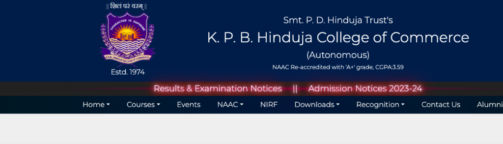 hinduja college 3rd merit list download pdf