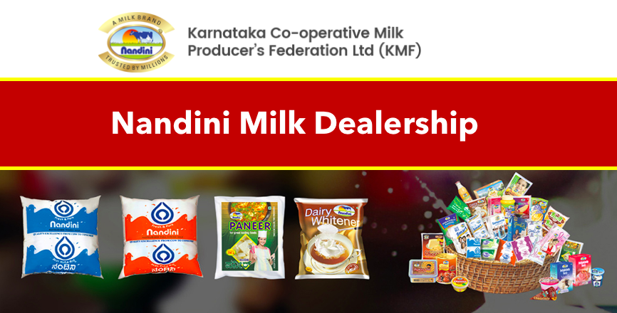nandini milk dealership 2024 kmf apply online