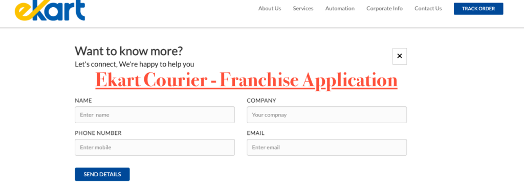 ekart feanchsie online application form