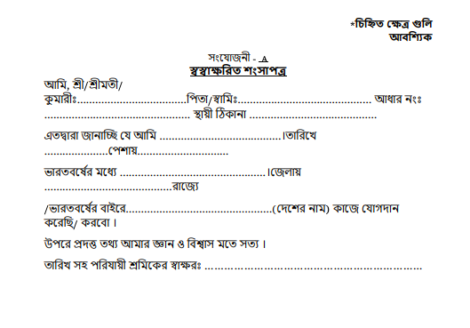 karmasathi parijayee shramik application form page 3