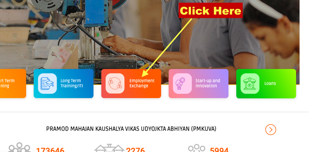 online apply process for mahaswayam employment exchange card