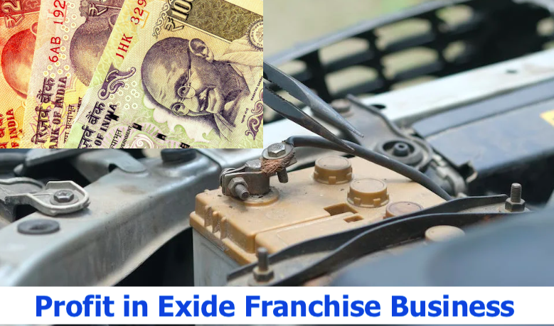 how much can you earn through exide battery franchise business