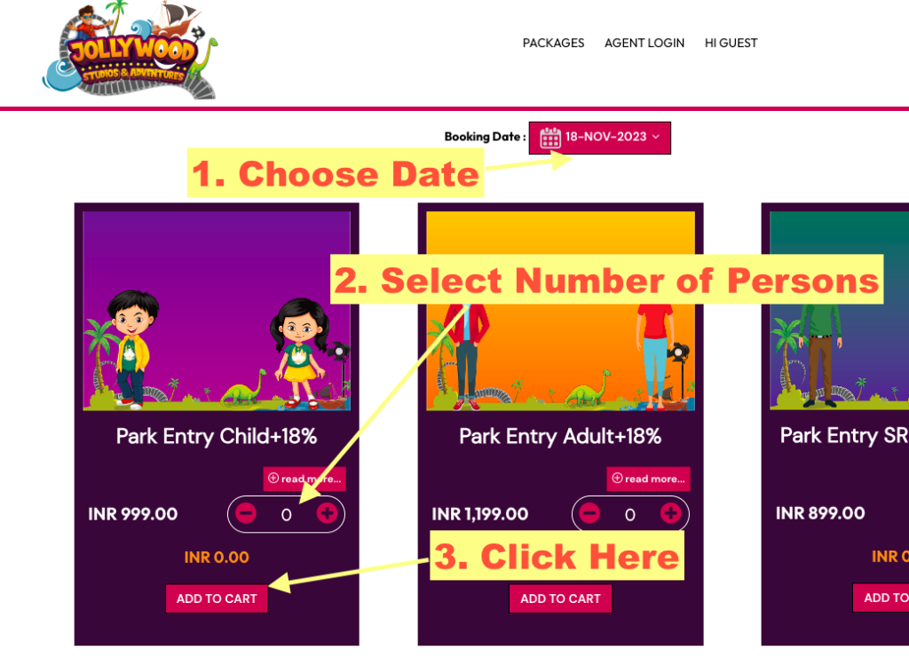 jollywood bangalore ticket online booking process