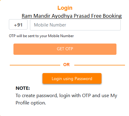Ram Mandir Ayodhya Prasad Free Booking 2024 online order
